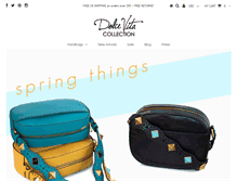 Tablet Screenshot of dolcevitahandbags.com